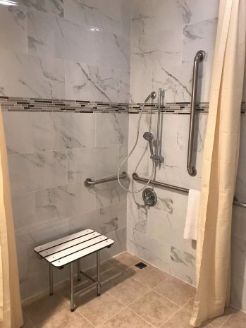 ADA roll in shower
